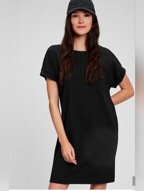 GAP Black T-Shirt Dress